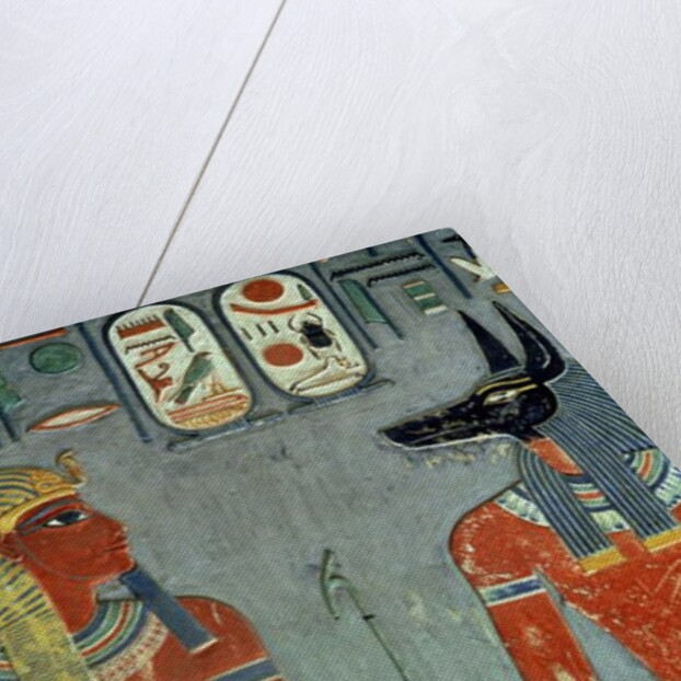 Horemheb and Anubis by Egyptian 18th Dynasty