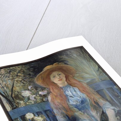 Young girl in a park, 19th century by Berthe Morisot