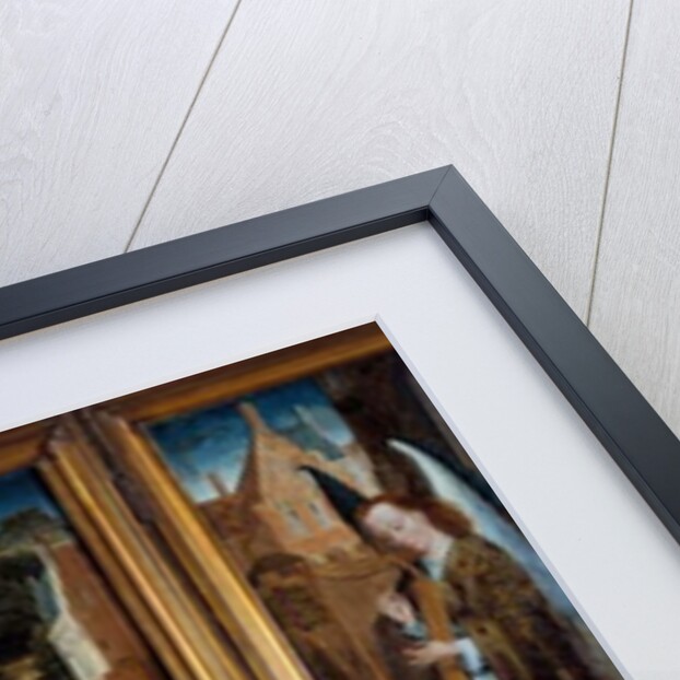 Triptych of the Virgin and Child surrounded by musical angels, c.1500 by Master of the Embroidered Foliage