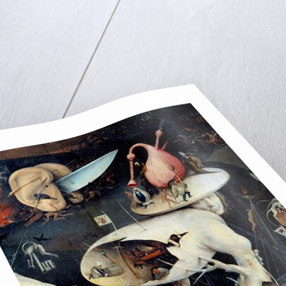 The Hell Detail of the right part of the tryptic of 'The Garden of Terrestrial Delices' by Hieronymus Bosch