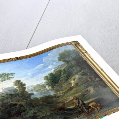 Diogene throwing his ecvil, 1648 by Nicolas Poussin