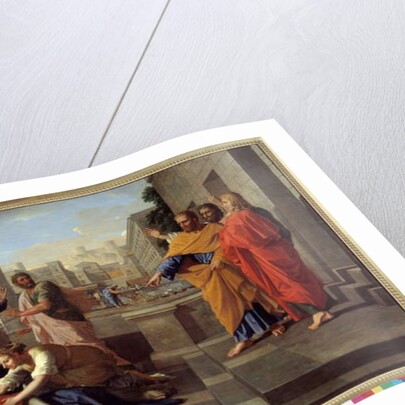 Saphira's death, 17th century by Nicolas Poussin