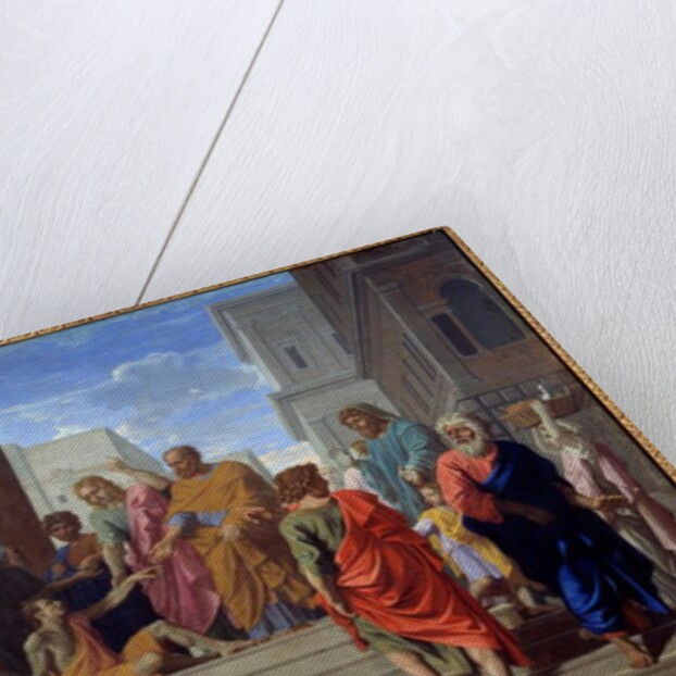 Saint Peter and Saint John waging the lame, 1655 by Nicolas Poussin