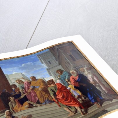 Saint Peter and Saint John waging the lame, 1655 by Nicolas Poussin