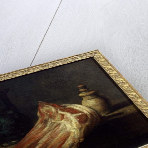 Kitchen table and utensils with a sheep square, 1740 by Jean-Baptiste Simeon Chardin