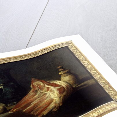 Kitchen table and utensils with a sheep square, 1740 by Jean-Baptiste Simeon Chardin