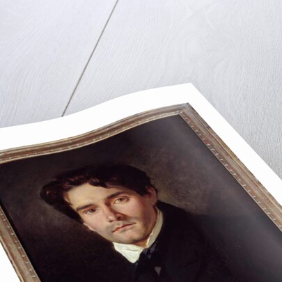 Portrait Of The Painter Louis Riesener, 1835 by Ferdinand Victor Eugene Delacroix