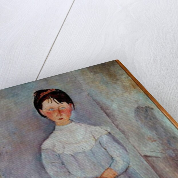 Little girl in blue, 1918 by Amedeo Modigliani
