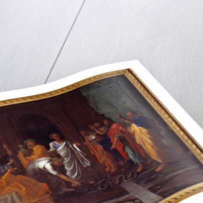 Moses Changing Aaron's Rod Into A Snake, 17th century by Nicolas Poussin