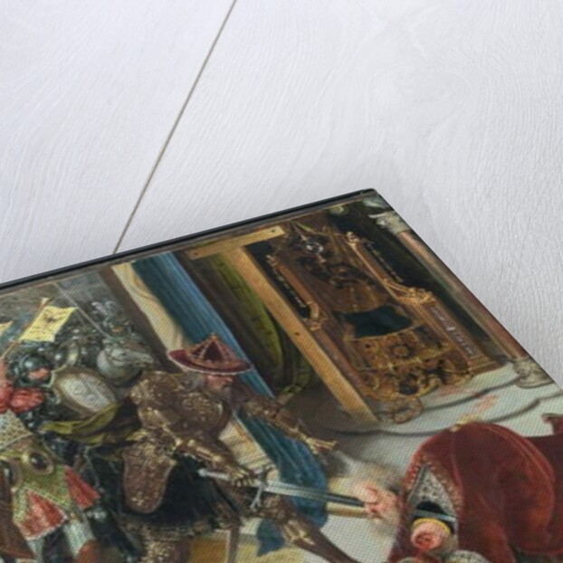 The Emperor Heraclius decapitating the king of Persians Chosroes by Jan de Beer