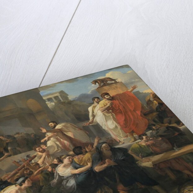 Detail of: Death of Virginia by Guillaume Lethiere