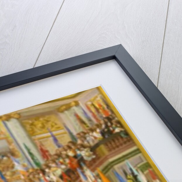 Reception of Louis 2 de Bourbon Conde said the Grand Conde by King Louis 14 a Versailles in 1674, 1878 by Jean Leon Gerome