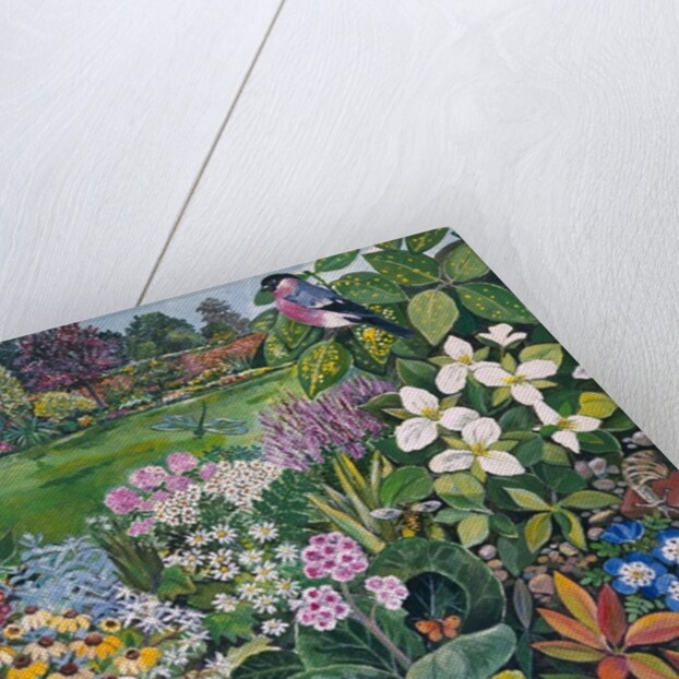 The Garden with Birds and Butterflies by Hilary Jones