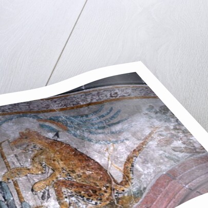 Detail of a mural by Mexican School