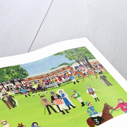 Ascot - the Paddock by Judy Joel