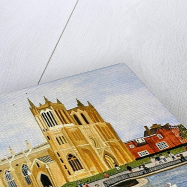Bristol Cathedral and College Green, 1989 by Judy Joel