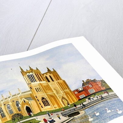Bristol Cathedral and College Green, 1989 by Judy Joel