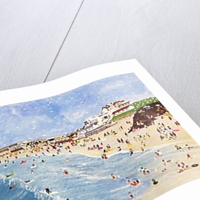 Surfing at Porthmeor by Judy Joel