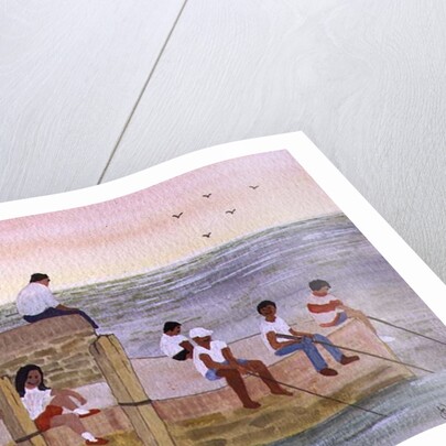 Twilight Fishing, 1988 by Judy Joel