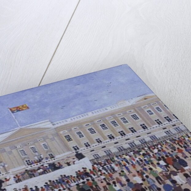 Crowds around the Palace, 1995 by Judy Joel