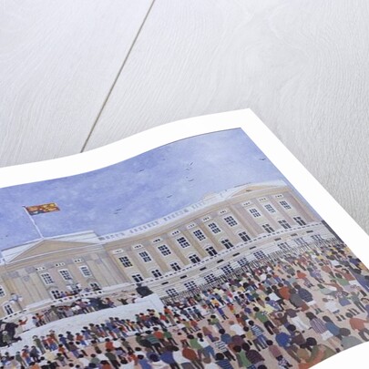 Crowds around the Palace, 1995 by Judy Joel