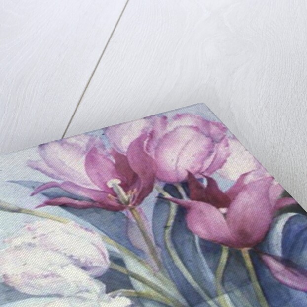 Pink Parrot Tulips and Marlette by Karen Armitage