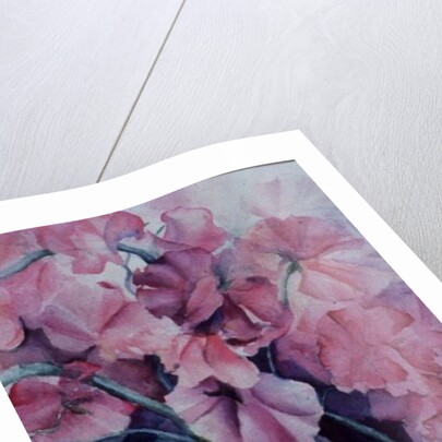 Sweet Peas, Pink Pride (vertical) by Karen Armitage