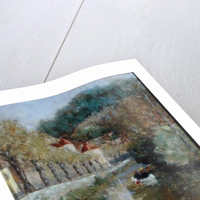 Canal at Noyers, Burgundy, 2002 by Karen Armitage