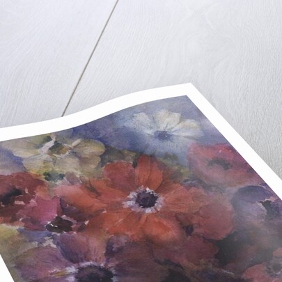 Caen Anemones in a Blue Jug by Karen Armitage