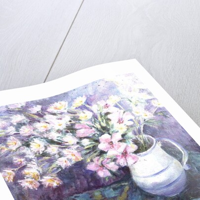 Pink Flowers in a Jug by Karen Armitage