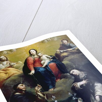 The Madonna of the Rosary with SS Dominic, Catherine, Mary Magdalene, and Joseph, 1732 by Luigi Crespi