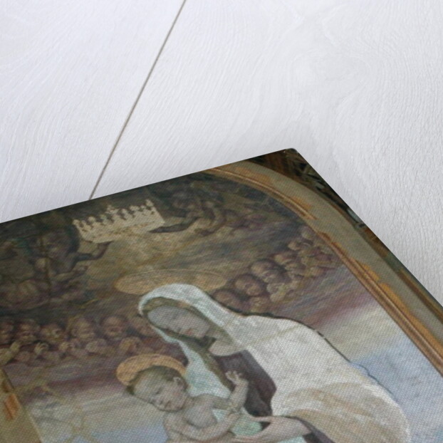 The Madonna and Child, a detail from the tabernacle of the Canto al Mercatale, 1498 by Filippino Lippi