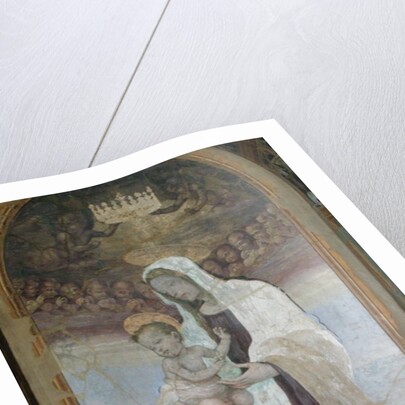 The Madonna and Child, a detail from the tabernacle of the Canto al Mercatale, 1498 by Filippino Lippi