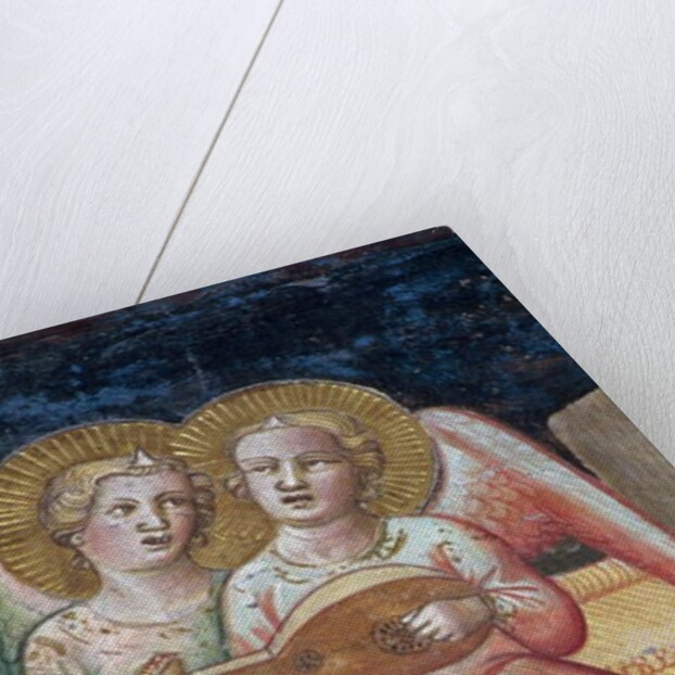 Two Musical Angels, a detail from The Life of the Virgin and the Sacred Girdle by Agnolo Gaddi
