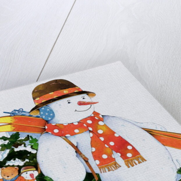 Snowman with Skis, 1998 by Christian Kaempf