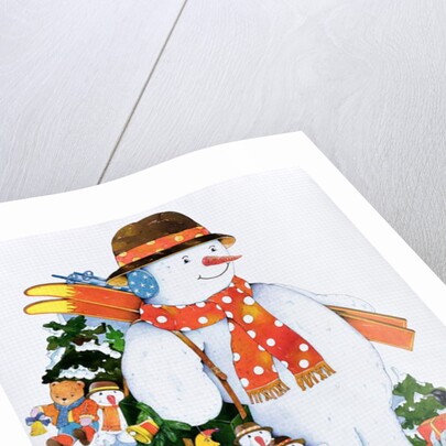 Snowman with Skis, 1998 by Christian Kaempf