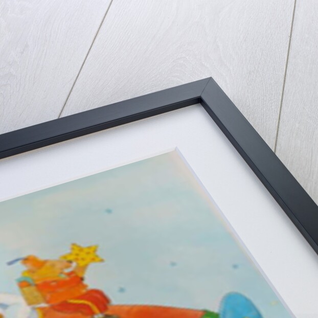 Chistmas Airplane with Snowman by Christian Kaempf