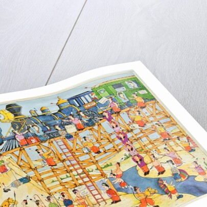 Indian Attack on a Train, 1988 by Christian Kaempf