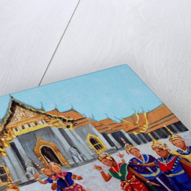 Traditional Thai Dance, 1990 by Komi Chen