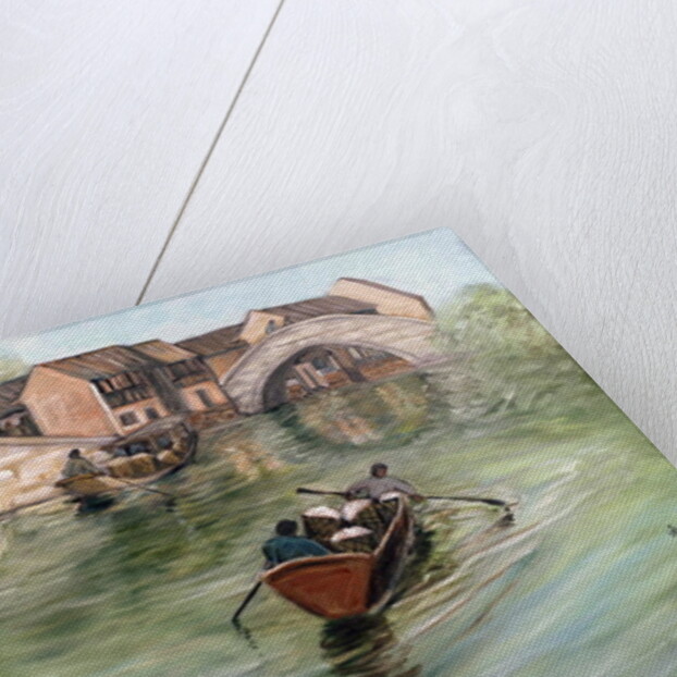 Washing Clothes by the Stream, 1995 by Komi Chen