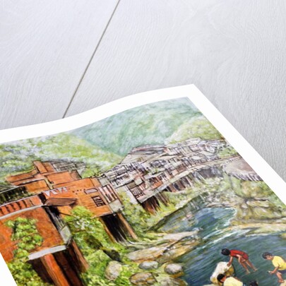 Village by the River, 1992 by Komi Chen