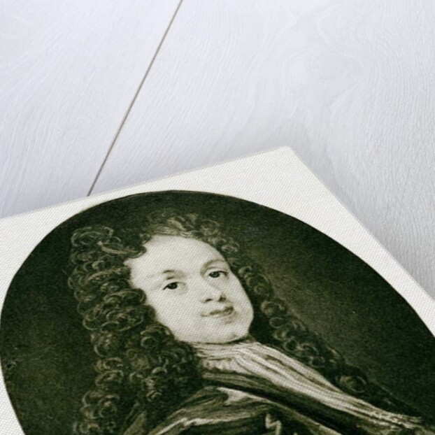 Portrait miniature of John White, c.1719 by Bernard III Lens
