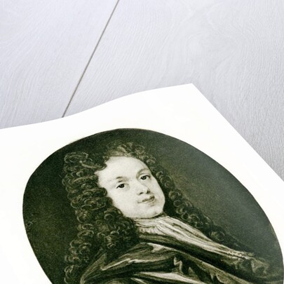 Portrait miniature of John White, c.1719 by Bernard III Lens
