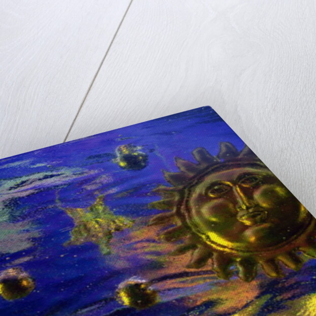 Blue and Gold Sun by Katherine Fawssett