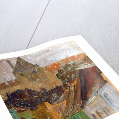 Study of Houses by Egon Schiele