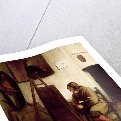 An artist in his studio by Carel Fabritius