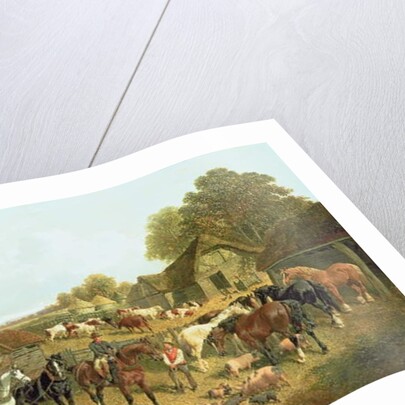 An English Homestead by John Frederick Herring Snr