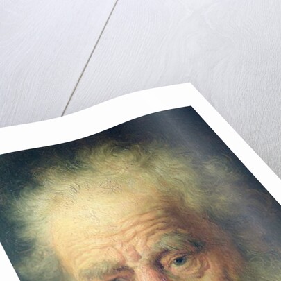 Bust of an Old Man with a Gold Chain by Rembrandt Harmensz. van Rijn