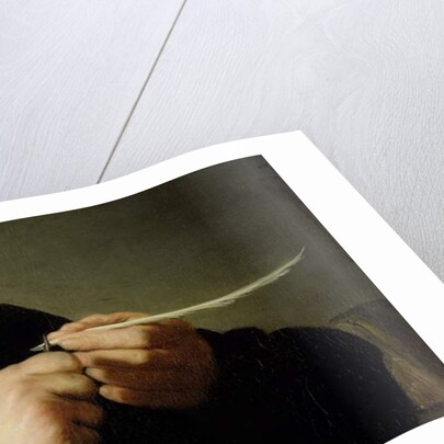 Man Sharpening a Quill, 1632 by Rembrandt Harmensz. van Rijn