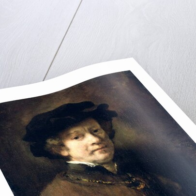 Self Portrait with Cap and Gold Chain, 1654 by Rembrandt Harmensz. van Rijn